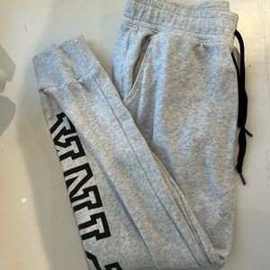 PINK joggers in grey 🩶